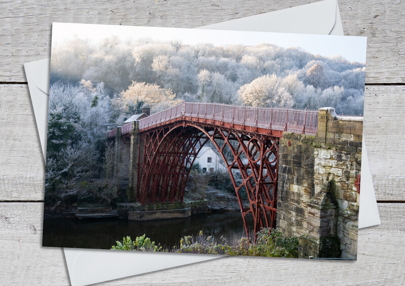 Frosty morning in Ironbridge, Shropshire. Out of stock