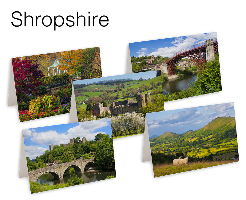 5 Shropshire Greetings Cards