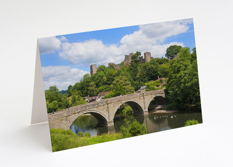 Ludlow Castle and Dinham Bridge, Shropshire.