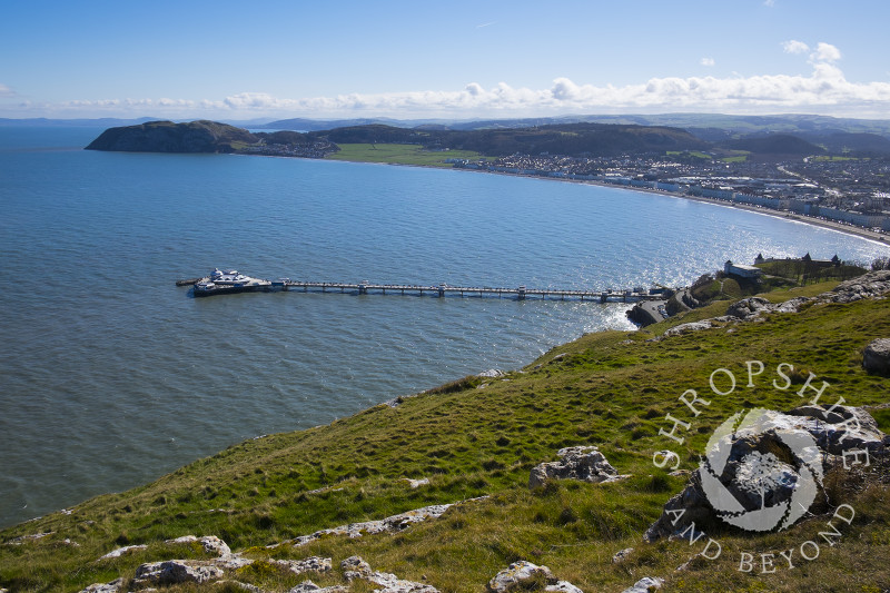 Llandudno Pier and the Little Orme seen from the Great Orme.