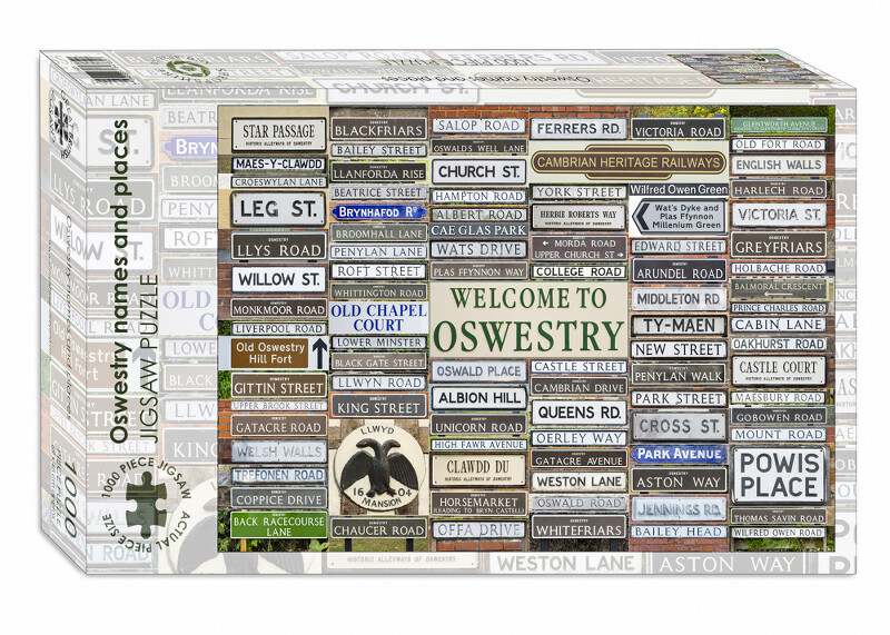 Oswestry names and places 1000-piece jigsaw