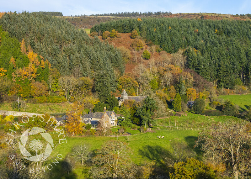 The village of Stowe in the Redlake Valley, Shropshire.