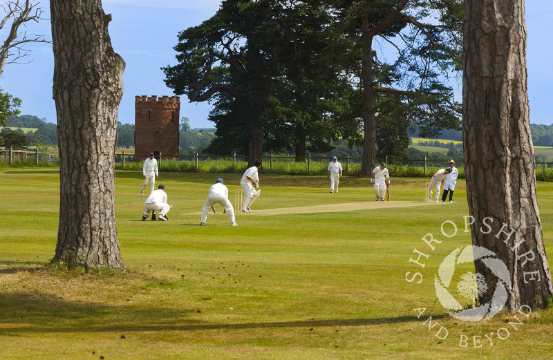 Worfield cricket ground, Bridgnorth, Shropshire, England.