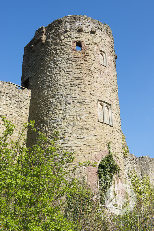 Mortimer's Tower at Ludlow Castle in Shropshire.