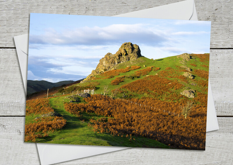 The Gaer Stone on Hope Bowdler Hill, Shropshire.