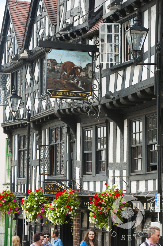 Ye Olde Bull Ring Tavern in Ludlow, Shropshire, England.