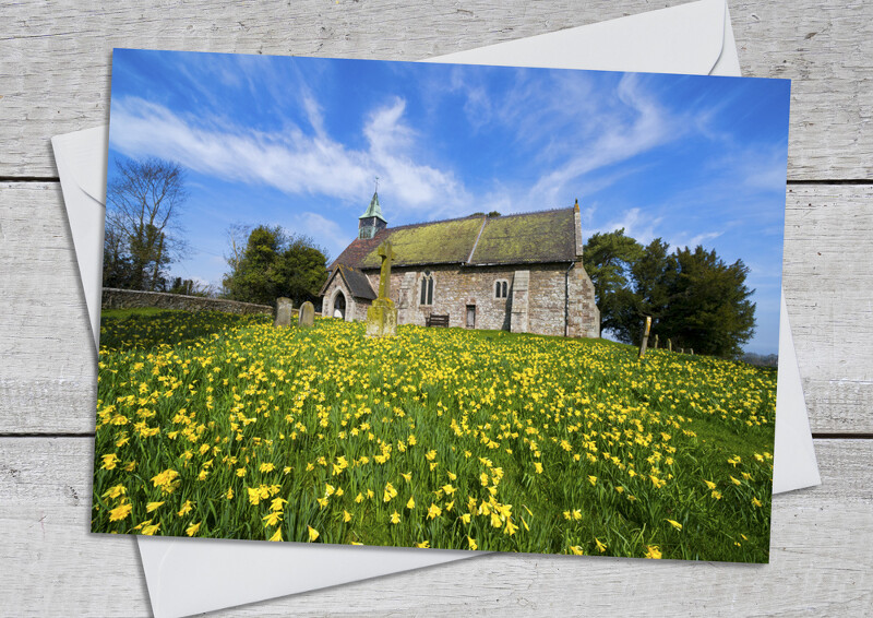 Springtime at St Michael and All Angels Church, Smethcote, Shropshire.