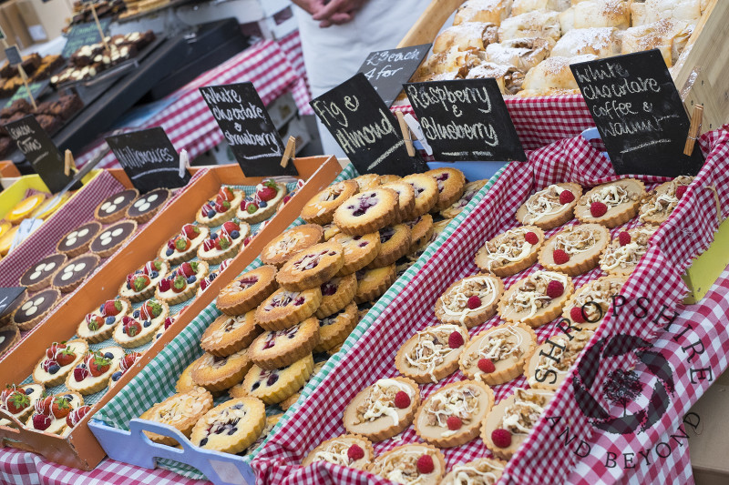 Love Patisserie pastries on sale at Ludlow Food Festival, Shropshire.