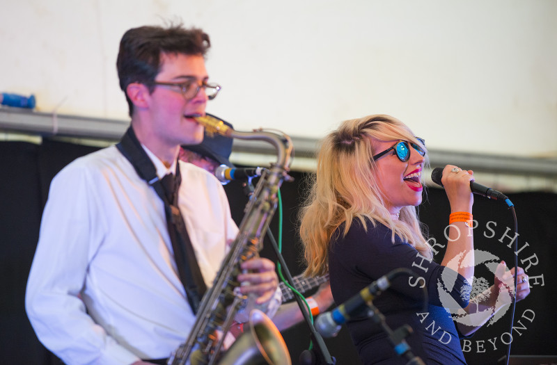 Groove City performing in the Festival Pub at Ludlow Spring Festival.