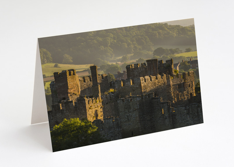 Sunrise at Ludlow Castle, Shropshire.