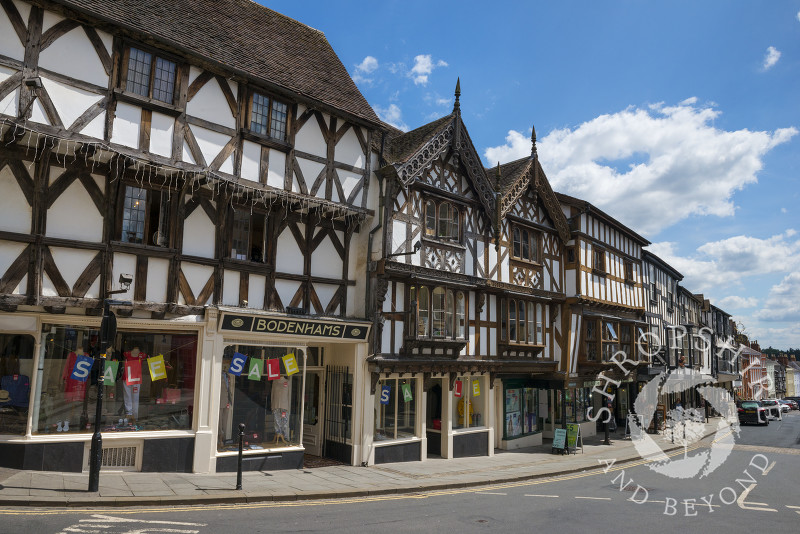 Broad Street in Ludlow, Shropshire.