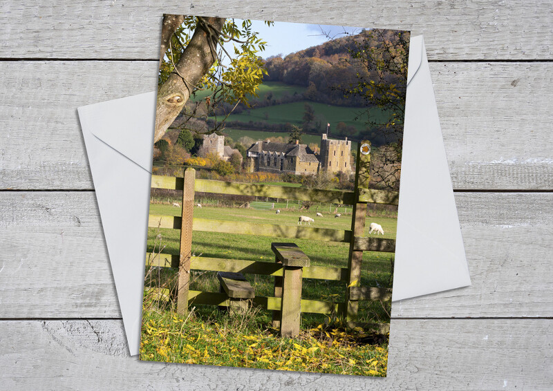 Footpath leading to Stokesay Castle, Shropshire.