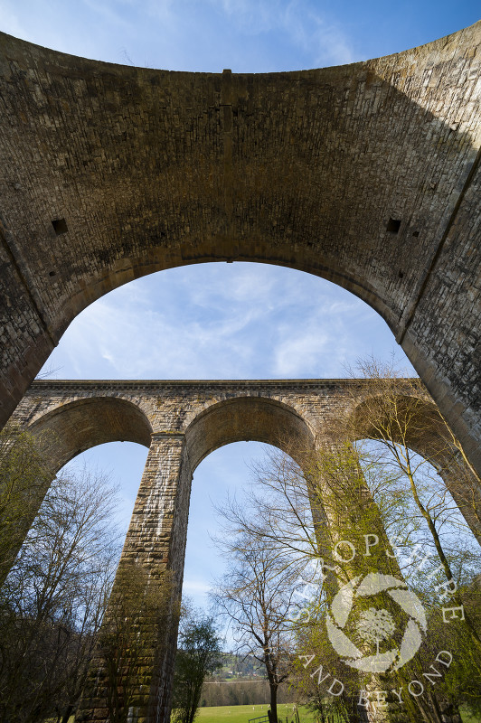 Chirk Aqueduct and viaduct on the English/Welsh border.