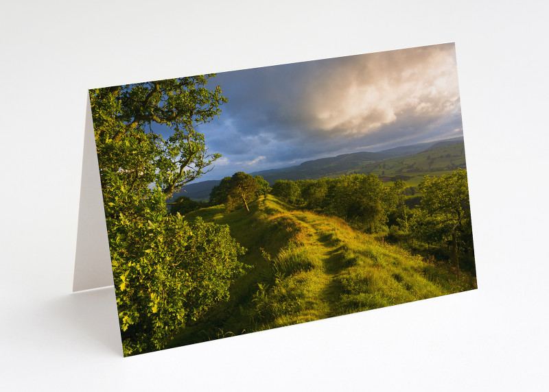 Sunset on Burrow Hill, near Craven Arms, Shropshire.