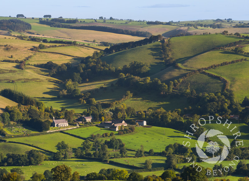 The village of Newcastle on Clun, Shropshire.