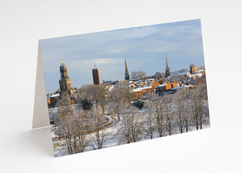 Winter in Shrewsbury, Shropshire.