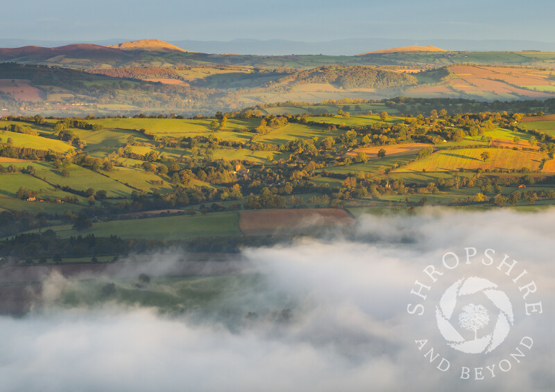 View over Corvedale from Titterstone Clee, Shropshire.