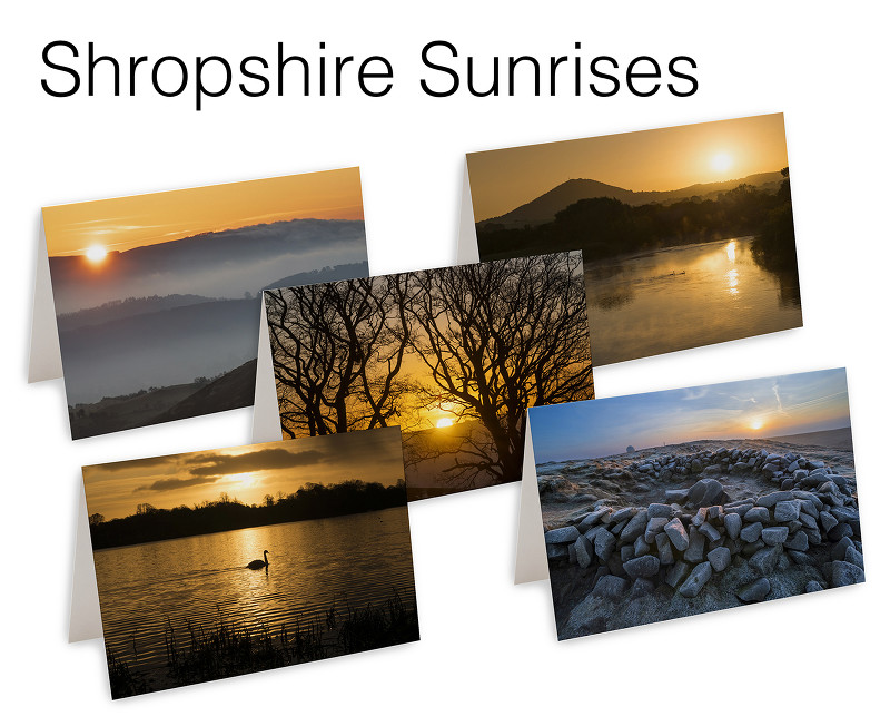 5 Shropshire Sunrises Greetings Cards