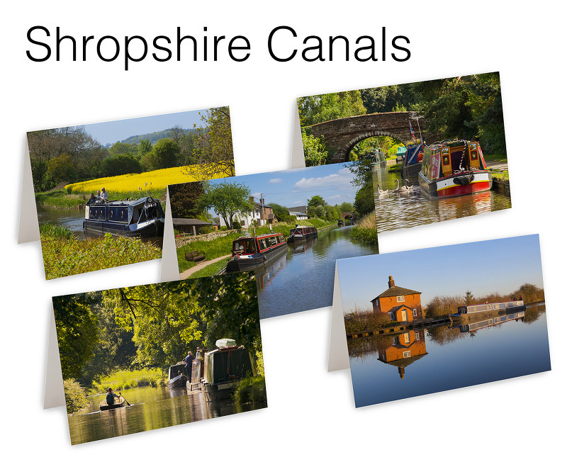 5 Shropshire Canals Greetings Cards