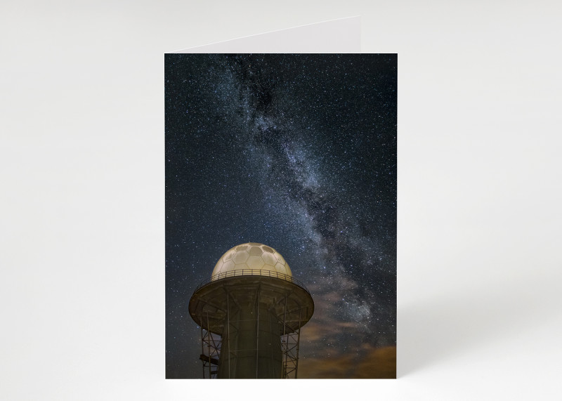 The Milky Way above Titterstone Clee Hill, Shropshire.