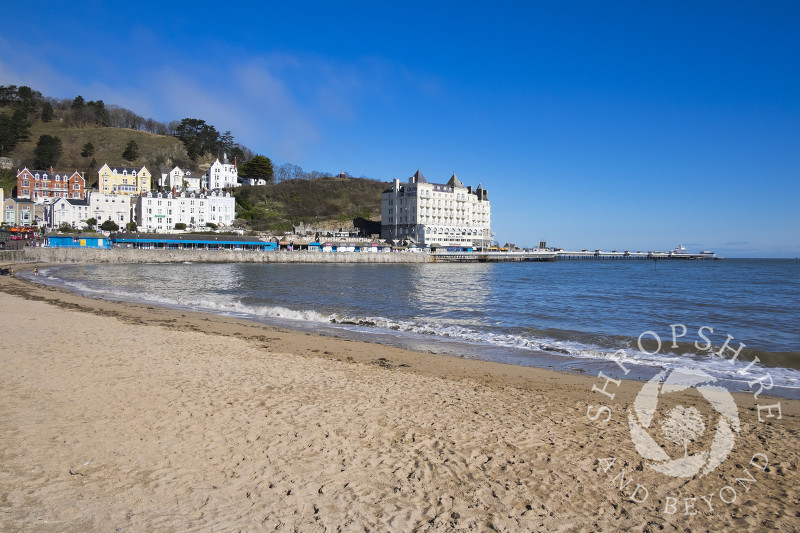 The seafront at Llandudno, North Wales.