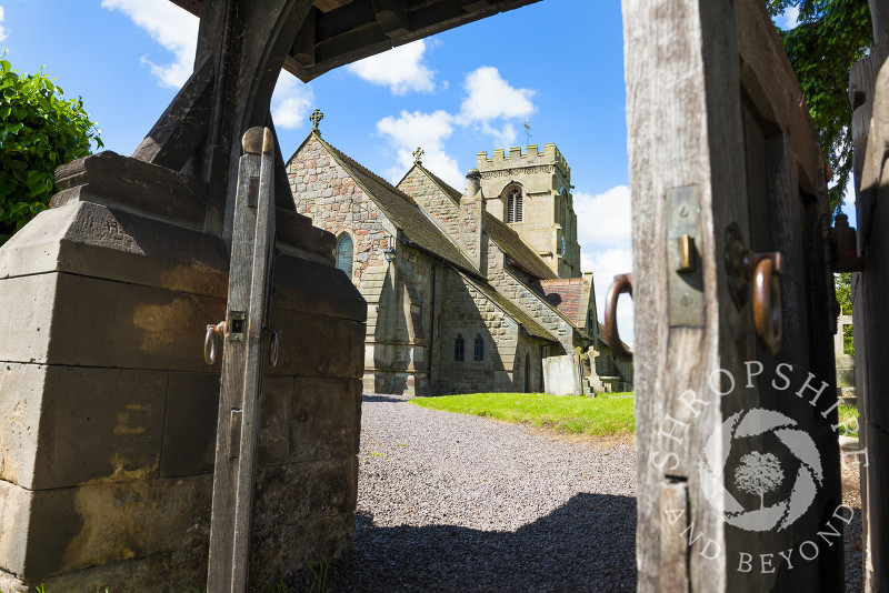 St Lucia's Church in Upton Magna, near Shrewsbury, Shropshire, England.