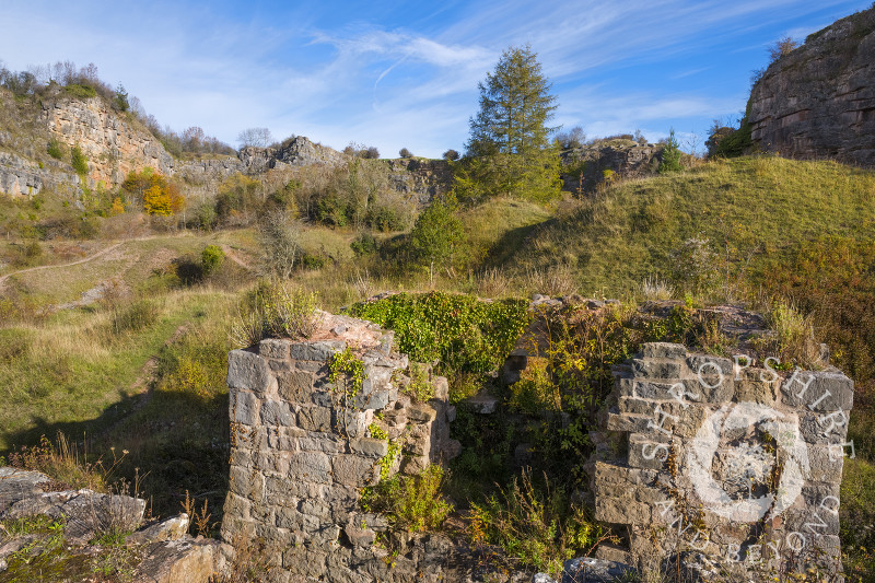 Llanymynech Rocks Nature Reserve, on the English/Welsh border, near Oswestry.