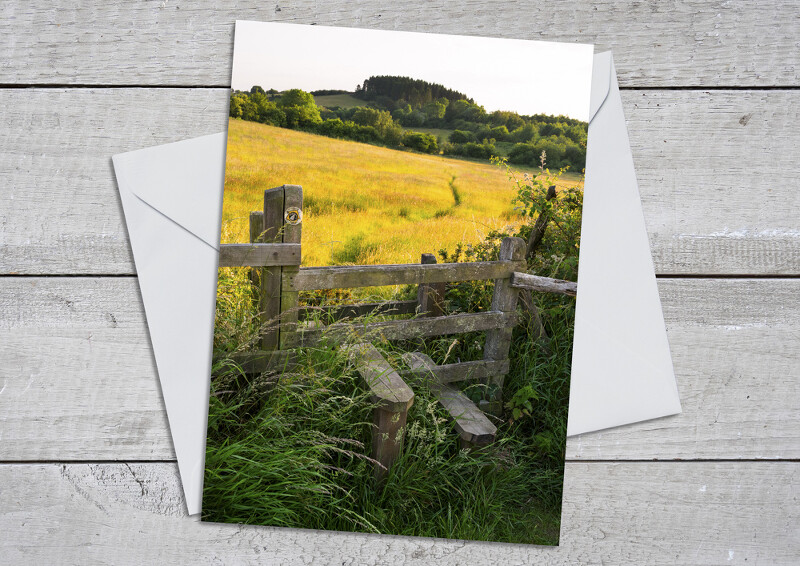 Stile leading to Ganderbeach,
near Bromlow Callow, Shropshire.