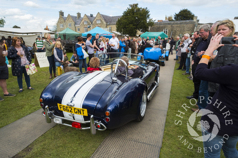 AC Cobra in the castle grounds at Ludlow Spring Festival.