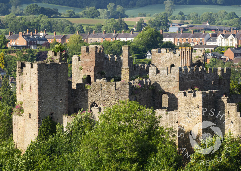 The ruins of Ludlow Castle, Ludlow, Shropshire.