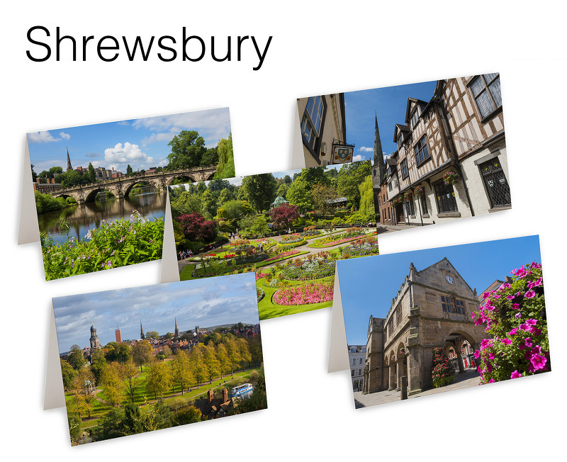 5 Shrewsbury Greetings Cards