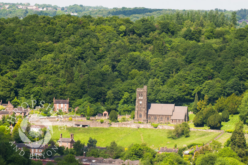 Holy Trinity Church in Coalbrookdale, Ironbridge Gorge, Shropshire, England.