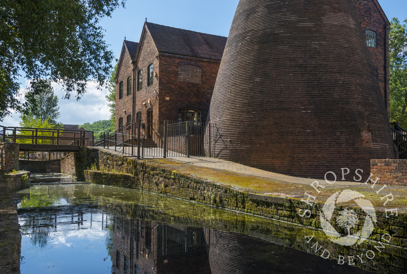 Coalport China Museum, one of the Ironbridge Gorge Museums, on the banks of the Shropshire Canal at Coalport, Shropshire.