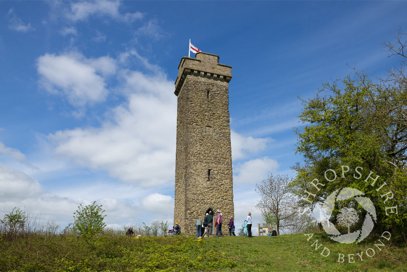 Flounders' Folly on Callow Hill near Craven Arms, Shropshire, England.