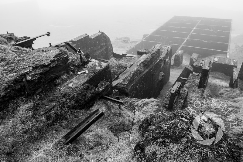 Mining remains on Titterstone Clee, Shropshire.