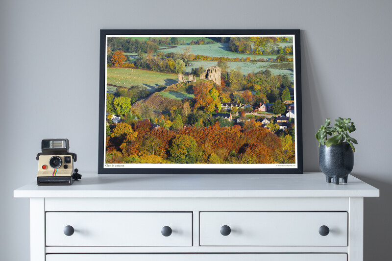 Clun in autumn - Poster