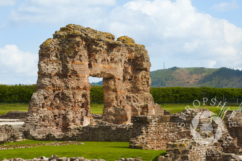 Remains of the Roman city at Wroxeter (or Viroconium), near Shrewsbury, Shropshire.