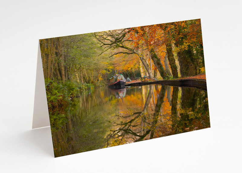 Autumn on the llangollen canal near ellesmere, shropshire