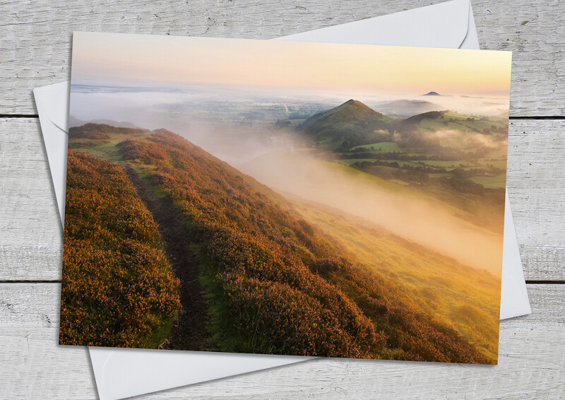 Sunrise on Caer Caradoc, near Church Stretton, Shropshire.