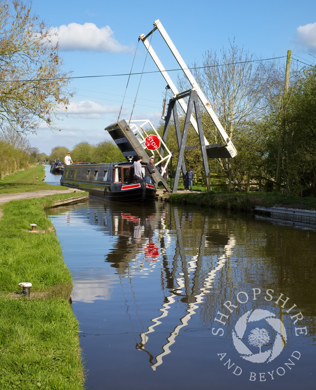 Morris's Bridge on the Llangollen Canal at Whixall, Shropshire.