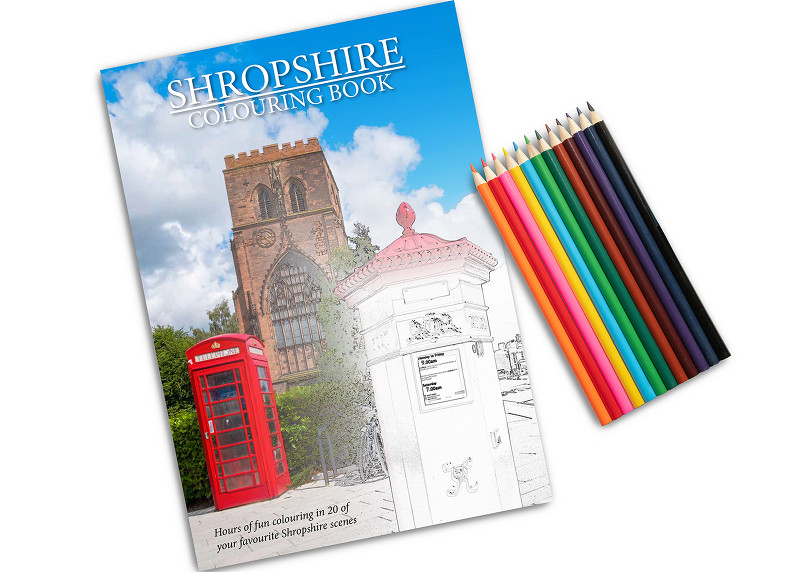 A4 Shropshire Colouring Book