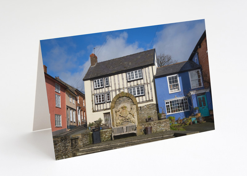 The Old Market Place in Bishop's Castle, Shropshire.