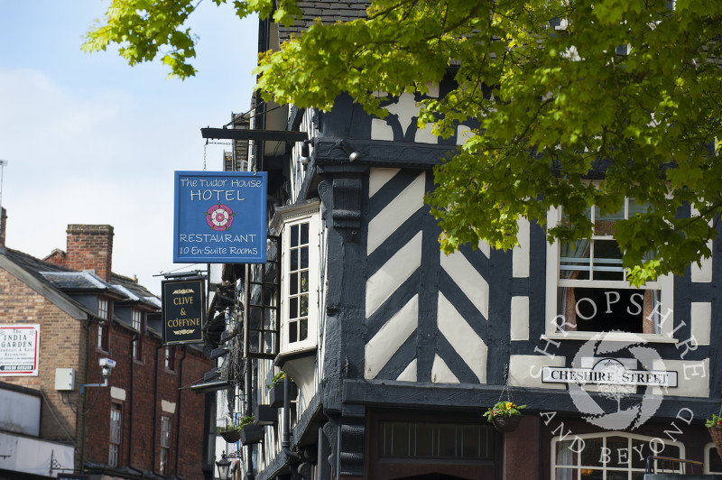 The Tudor House Hotel in Market Drayton, Shropshire, England.