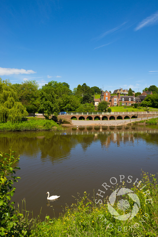 Upper Arley on the banks of the River Severn, Worcestershire, England.