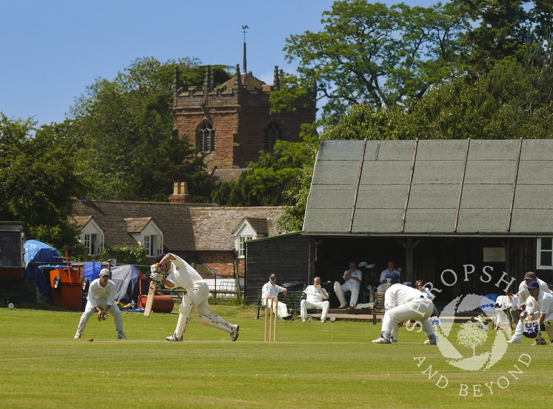 Cound Cricket Club, Shrewsbury, Shropshire, England.