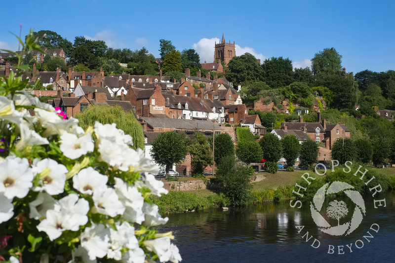 Bridgnorth and the River Severn in summer, Shropshire.