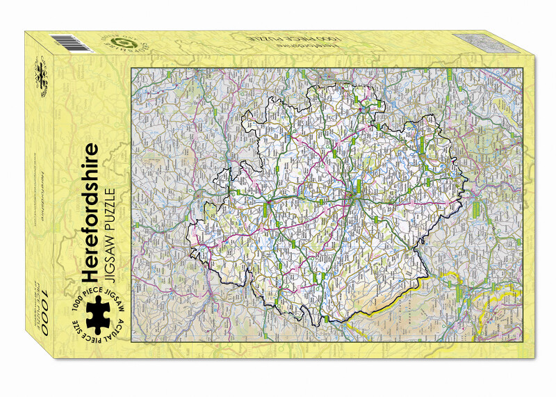 Herefordshire county map 1000-piece jigsaw