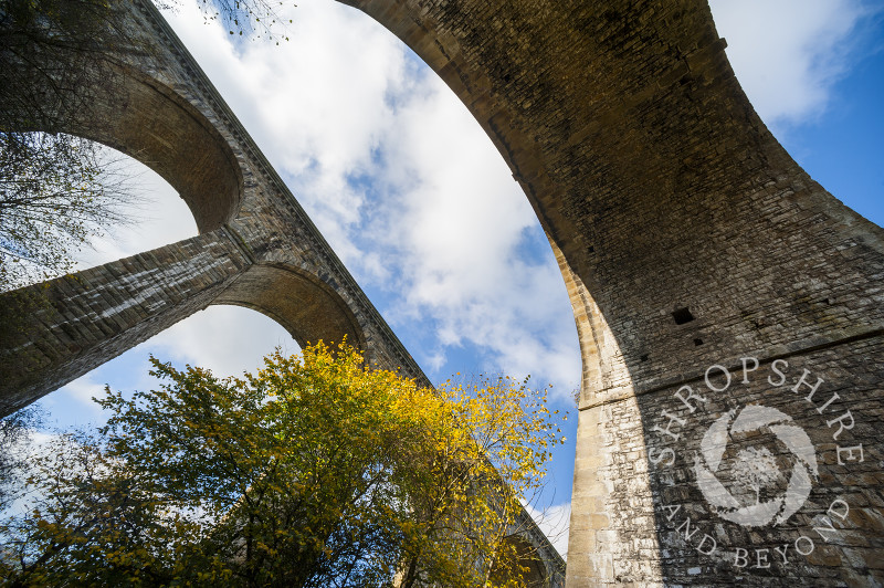 Chirk Aqueduct and viaduct on the English/Welsh border.