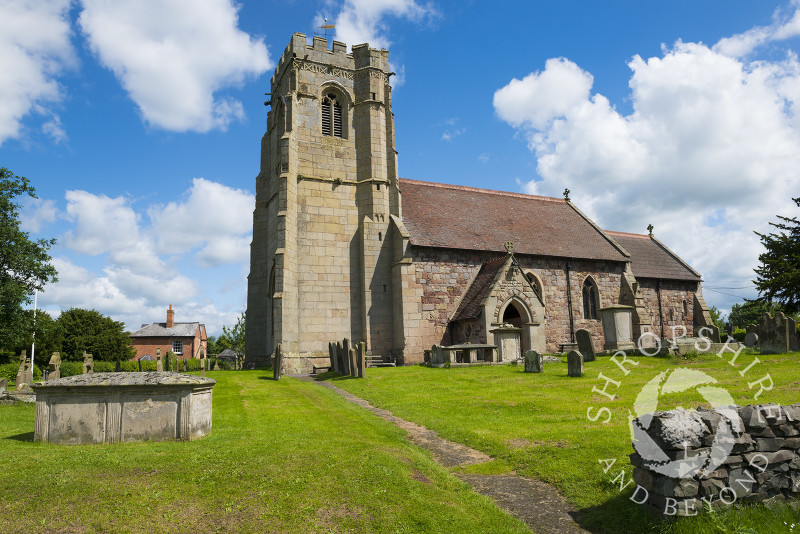 St Lucia's Church at Upton Magna, near Shrewsbury, Shropshire, England.