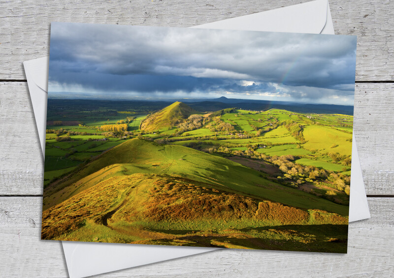 Storm clouds over the Lawley, seen from Caer Caradoc, Shropshire.